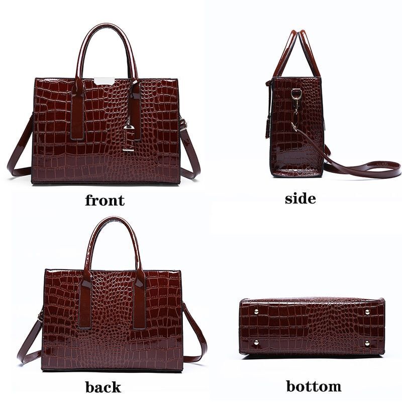 Luxury Bags Crocodile Pattern Shoulder Bag Synthetic Leather Woman Bag Accessory