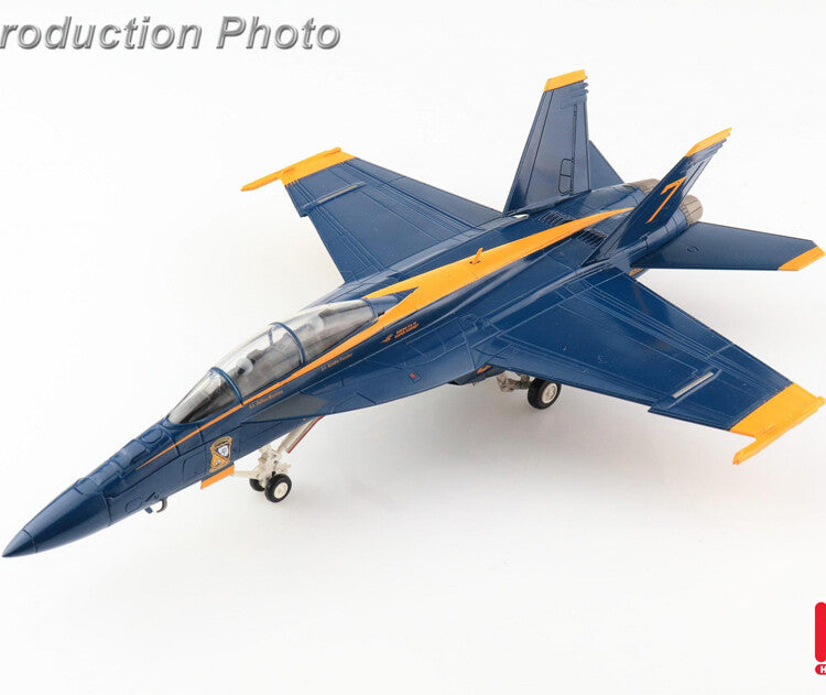 HM 1/72 F18 fighter model F/A-18F Blue Angel # 7 US Navy 75th anniversary 2021