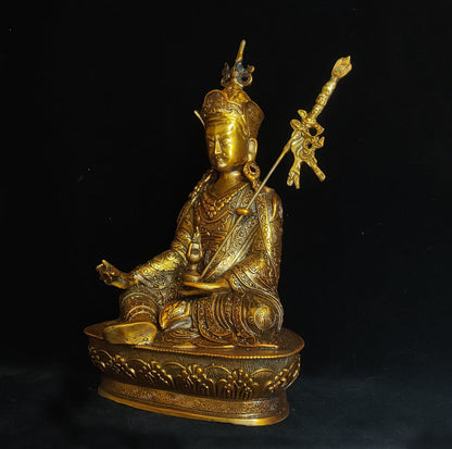 Orgyen menla Guru Padmasambhava Rinpoche Buddha Statue Vajra monks blessing