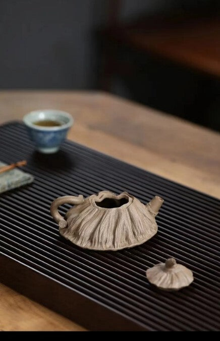 130cc chinese Yixing Handmade Zisha teapot Duan Clay LianPeng Gongfu Hu Tea Pot