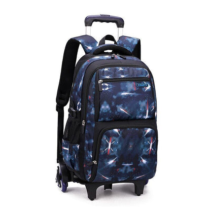 School Bag Wheels School Backpack Wheeled Bag Students Bags Boys Travel Luggage