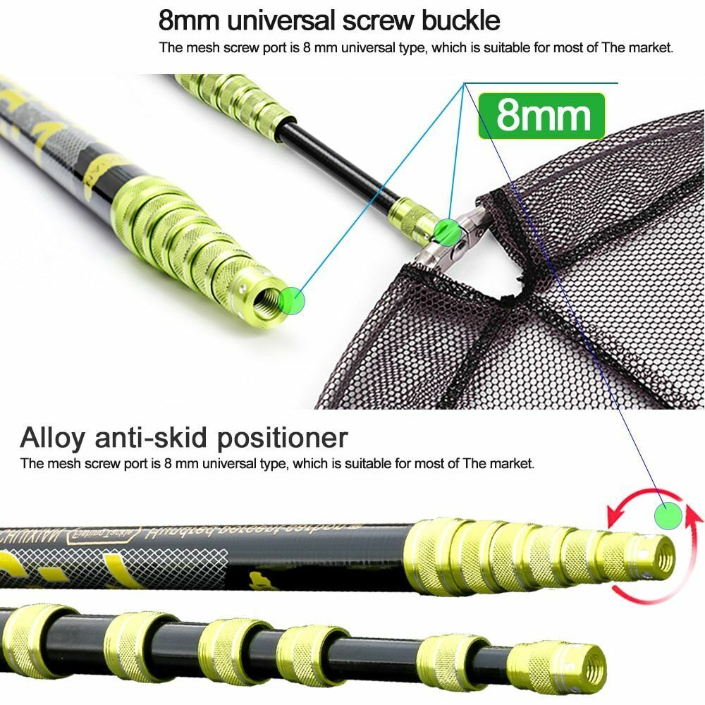 Fishing Net High Quality Landing Foldable Collapsible Telescopic Handle Durable