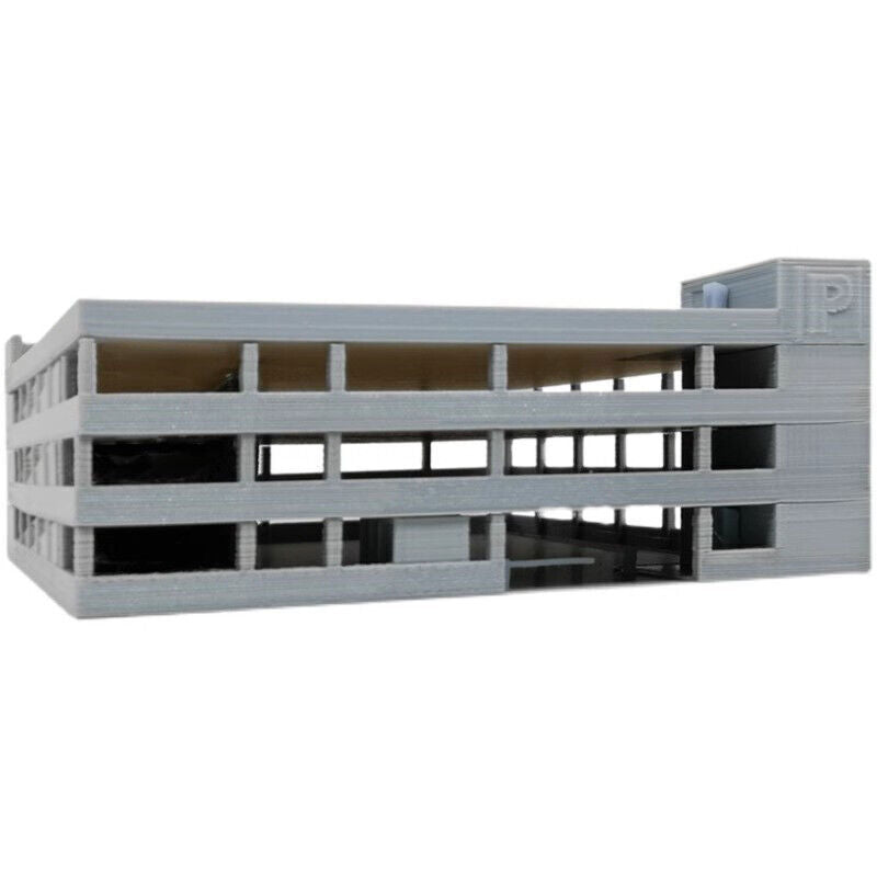 HO Scale 1:160 Morden Parking Lot Building Scenes Model Assembled Toy Props Gift