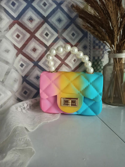 Women Mini Handbags Candy Color Jelly Crossbody Bags Girls Small Coin Pouch Baby