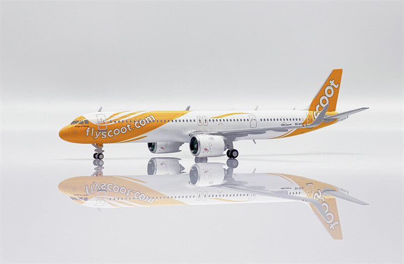 JC Wings Scoot for Airbus A321neo 9V-NCA Wings of Change 1/400 Aircraft Model