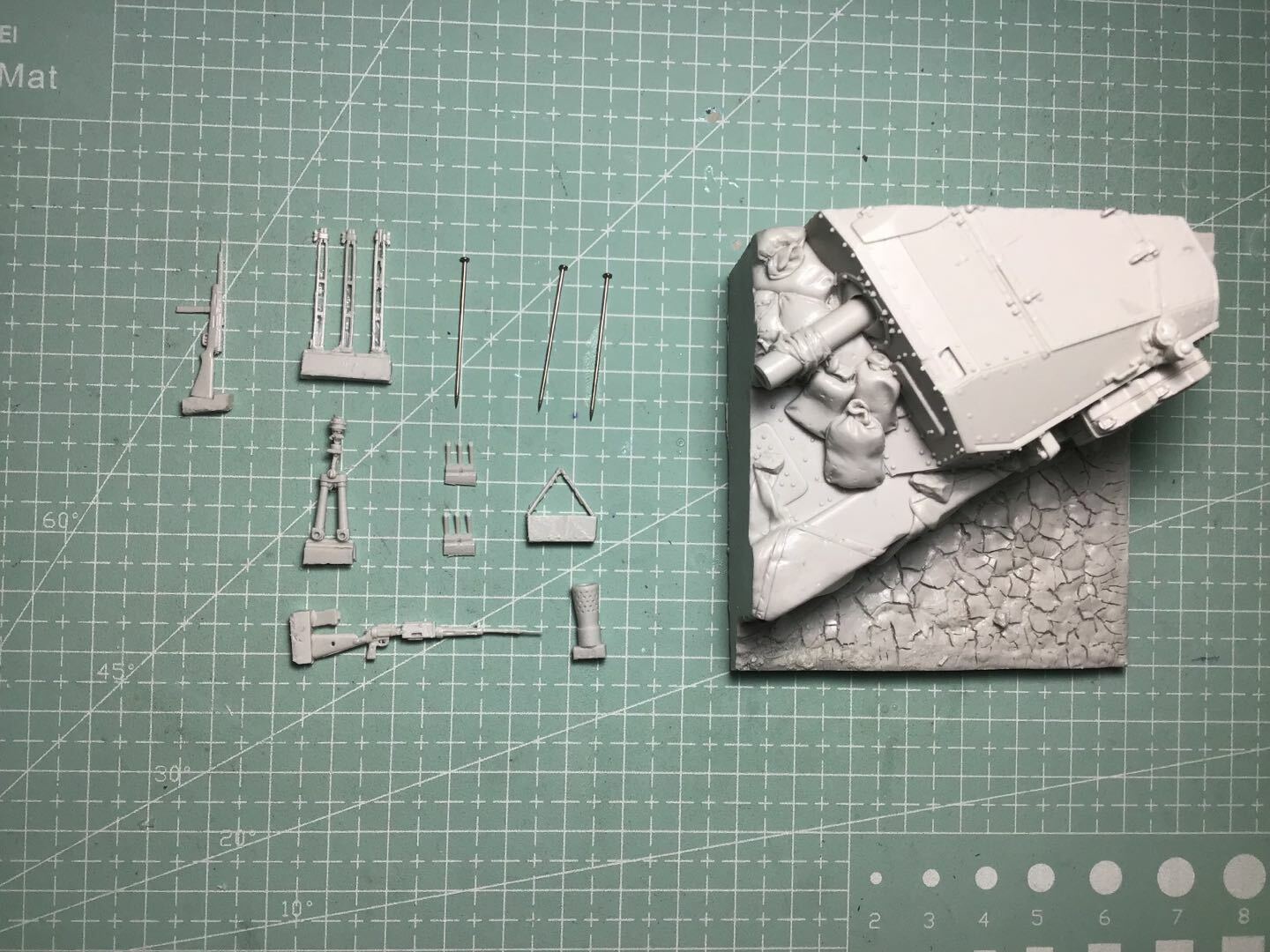 1:35 resin figure model Turret model Unassembled Unpainted