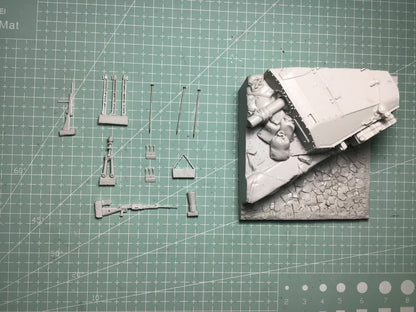 1:35 resin figure model Turret model Unassembled Unpainted
