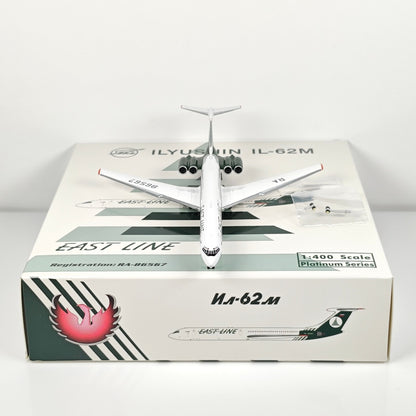 1:400 Phoenix East Line Airlines IL-62M Airplane Diecast Aircraft Plane Model