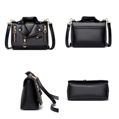 Synthetic Leather Shoulder Crossbody Bags Jacket Shape Totes Purses 22*10*16 CM