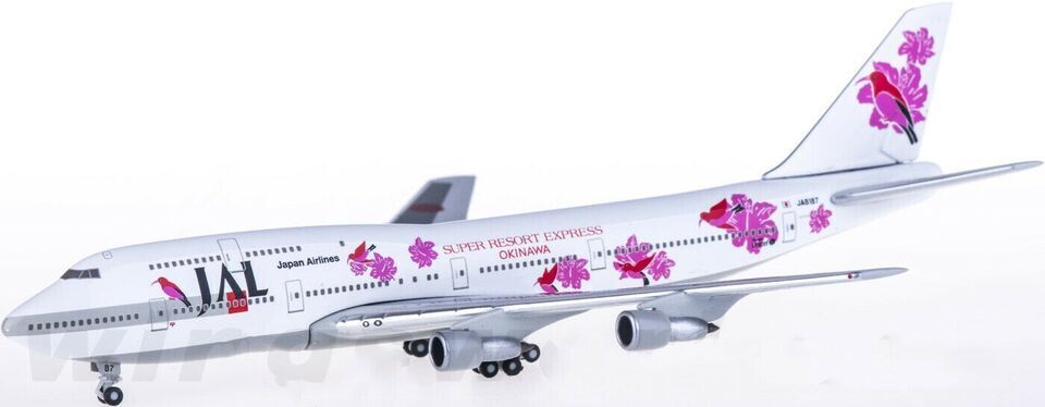 1:500 Hogan Japan Airlines JAL BOEING 747-300 Passenger Airplane Diecast Model