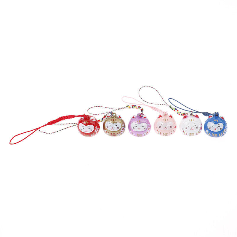 Cartoon Japan Lucky Cat Keychain Maneki Neko Trinkets Car Bag Pendant Key RiPkj