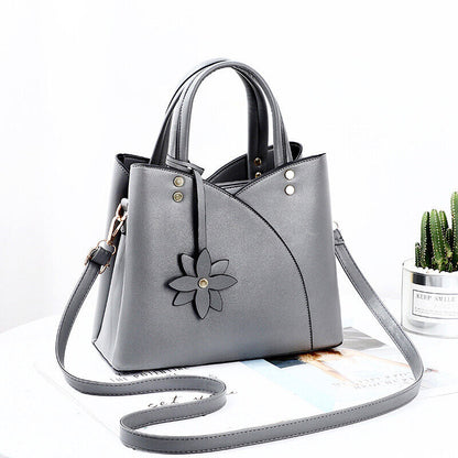 Womens Ladies PU Leather Handbag Shoulder Purse Messenger Satchel Crossbody Tote