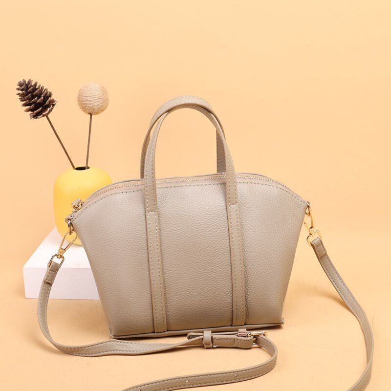 Genuine Leather Shoulder Bag Crossbody Handbag Totes Messenger Purse 20*17*9 CM