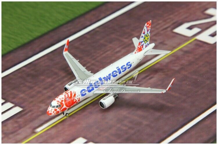 1:400 Phoenix Edelweiss AIRBUS A320 Passenger Airplane Diecast Aircraft Model