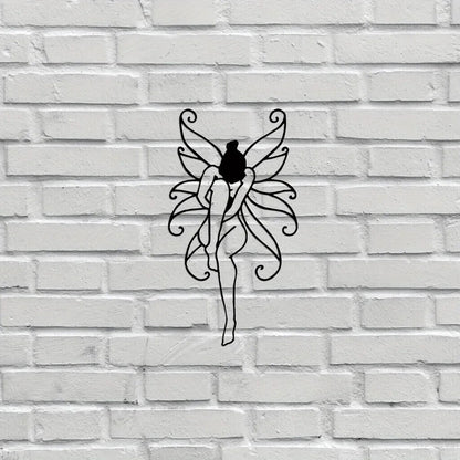 1pc Iron Crafts Flower Figurines Wall Decor, Metal Decor Interior Decoration
