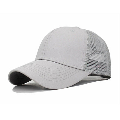 Trucker Hat Plain Mesh Back Solid Snapback Baseball Cap Visor Blank Hats Caps