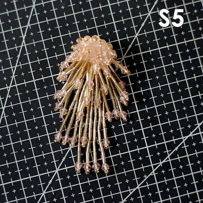 Tassel Nail Bead Cloth Paste Bag Earrings Jewelry Accessories Patch DIY Material