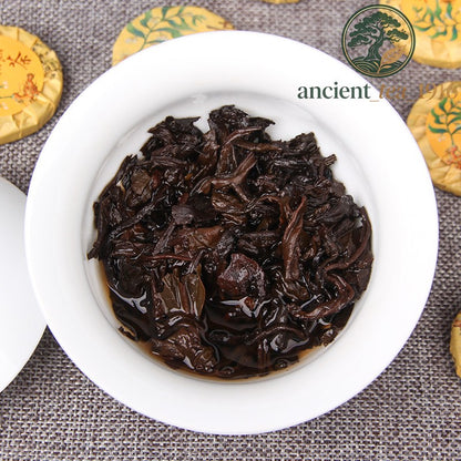 500g Rhizoma Polygonati Ripe Tea Xiaotuo Tea Cake Pu'er