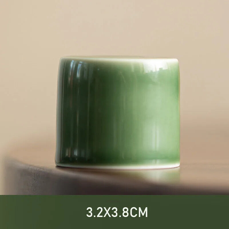 Glaze Ceramic Holder Zisha Cover Rack Cover Bowl Hat Stander Kung Fu Tea Set