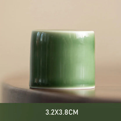 Glaze Ceramic Holder Zisha Cover Rack Cover Bowl Hat Stander Kung Fu Tea Set