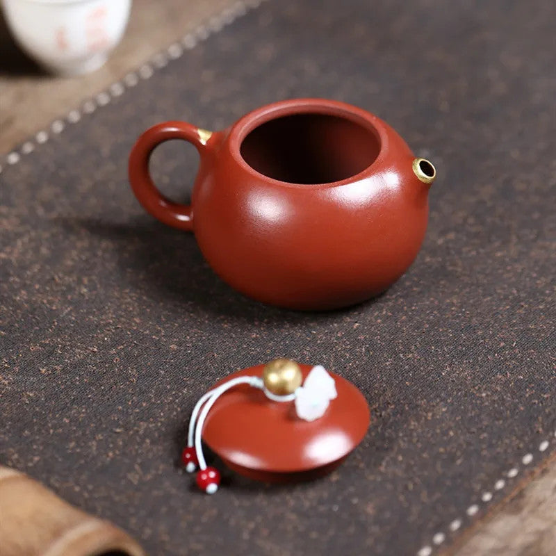 Chinese Yixing Zisha Teapot Dahongpao Kettle Handmade Purple Clay Xishi Teaware