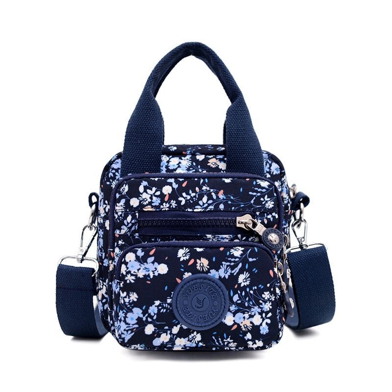 Ladies Shoulder Bag Shoulder Nylon Portable Large Travelling Purses 15*16*15 CM