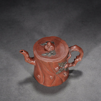 Chinese Yixing Zisha Clay Handmade Exquisite Teapot （竹韵 底款：沈孝陆）