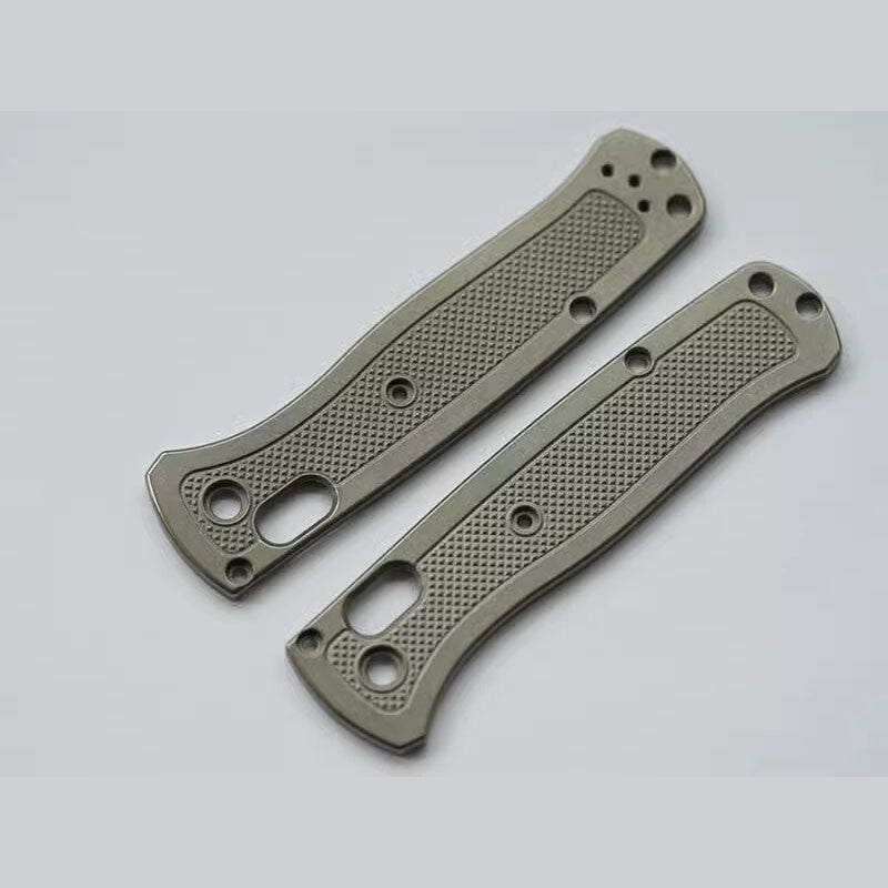 1 Pair Custom Made TC21 Titanium Alloy Handle Scales for Benchmade Bugout 535