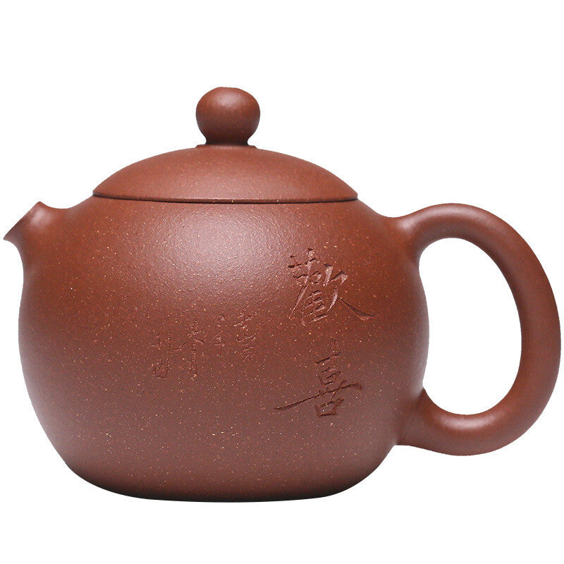 Real Yixing Zisha Tea Pot Red Jiangpo Clay Handmade Master Pot Marked Xishi Pots