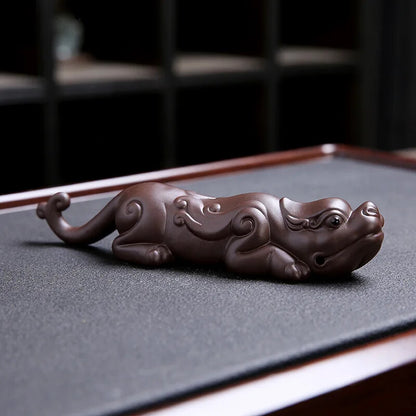 1pc Zisha Tea Pet Lucky Tea Table Decoration Tea Ceremony Tea Pet Zen Tea Set