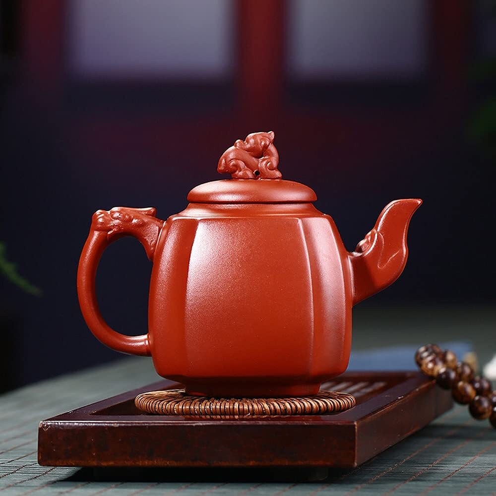 425ml Chinese Traditions Yixing Purple Clay Teapot Kung Fu Tea Set Decor Kettle