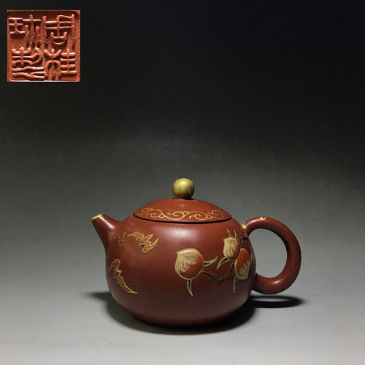 vintage chinese yixing purple clay teapot zisha ceremony teaware collection rare