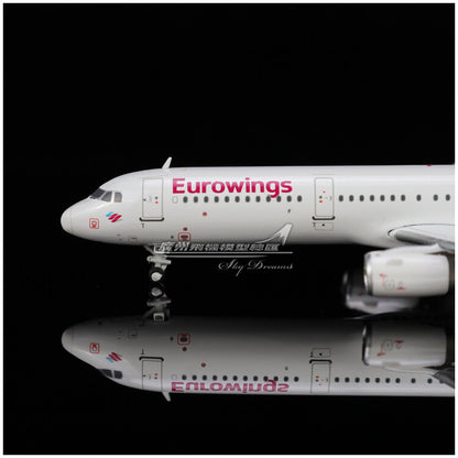 1:400 JC Wings Eurowings AIRBUS A321 Passenger Airplane Diecast Aircraft Model