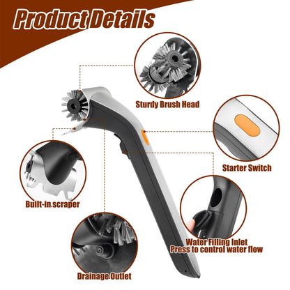 BBQ Grill Cleaning Brush, Barbecue Wire Brush Electric automatic