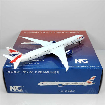 1:400 NG Model BRITISH AIRWAYS BOEING 787-10 Passenger Airplane Diecast Model