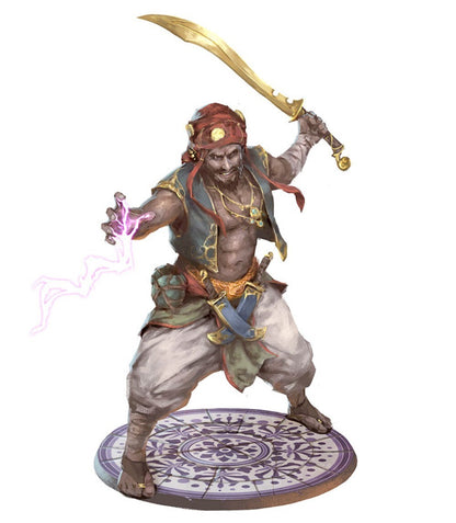 1/24 resin figure model Western Regions Swordsman 3D Print Unassembled Unpainted