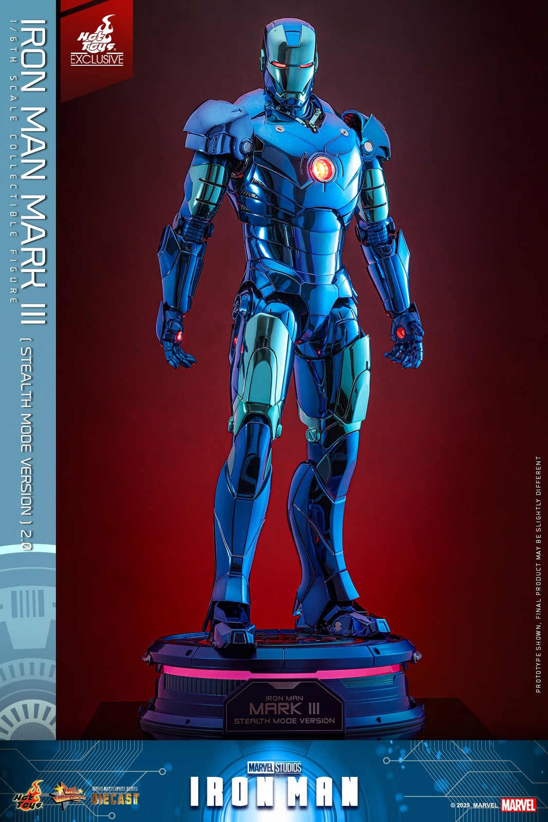 In Stock New Hot Toys 1/6 IRON MAN MMS814D71 MARK Ⅲ Stealth Mode Version 2.0！