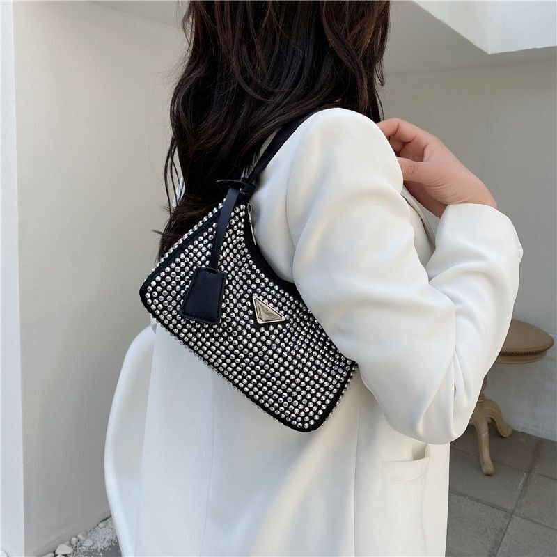 Leather Underarm Shoulder Bag Fashion Small Purse Handbag Tote Bag 15*23*6CM 1PC