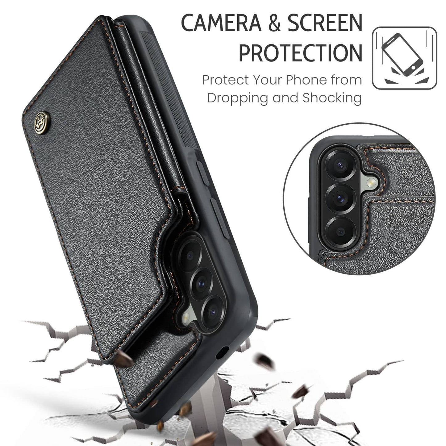 Case for Samsung Galaxy A57 A37 Case with Card Holder Wallet Case for Women Men