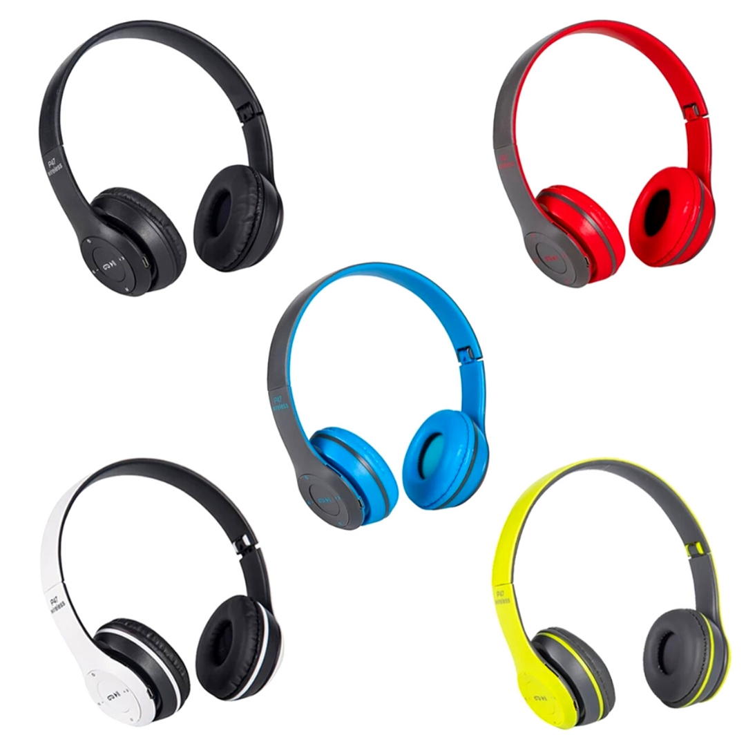 Wireless Bluetooth Headphones For Kids Foldable Headset Over-Ear Stereo 2 in 1