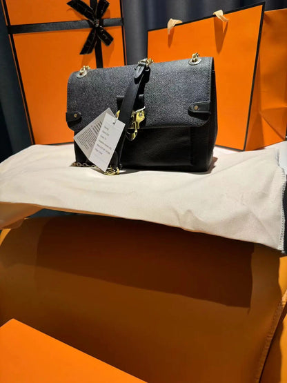 Black Shoulder Bag Women's Handbag Messenger Bag Women's Crossbody Bag