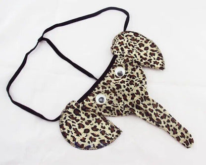 New G-string Sexy hombres diseño de elefante Calzoncillos elástico Tanga hombres