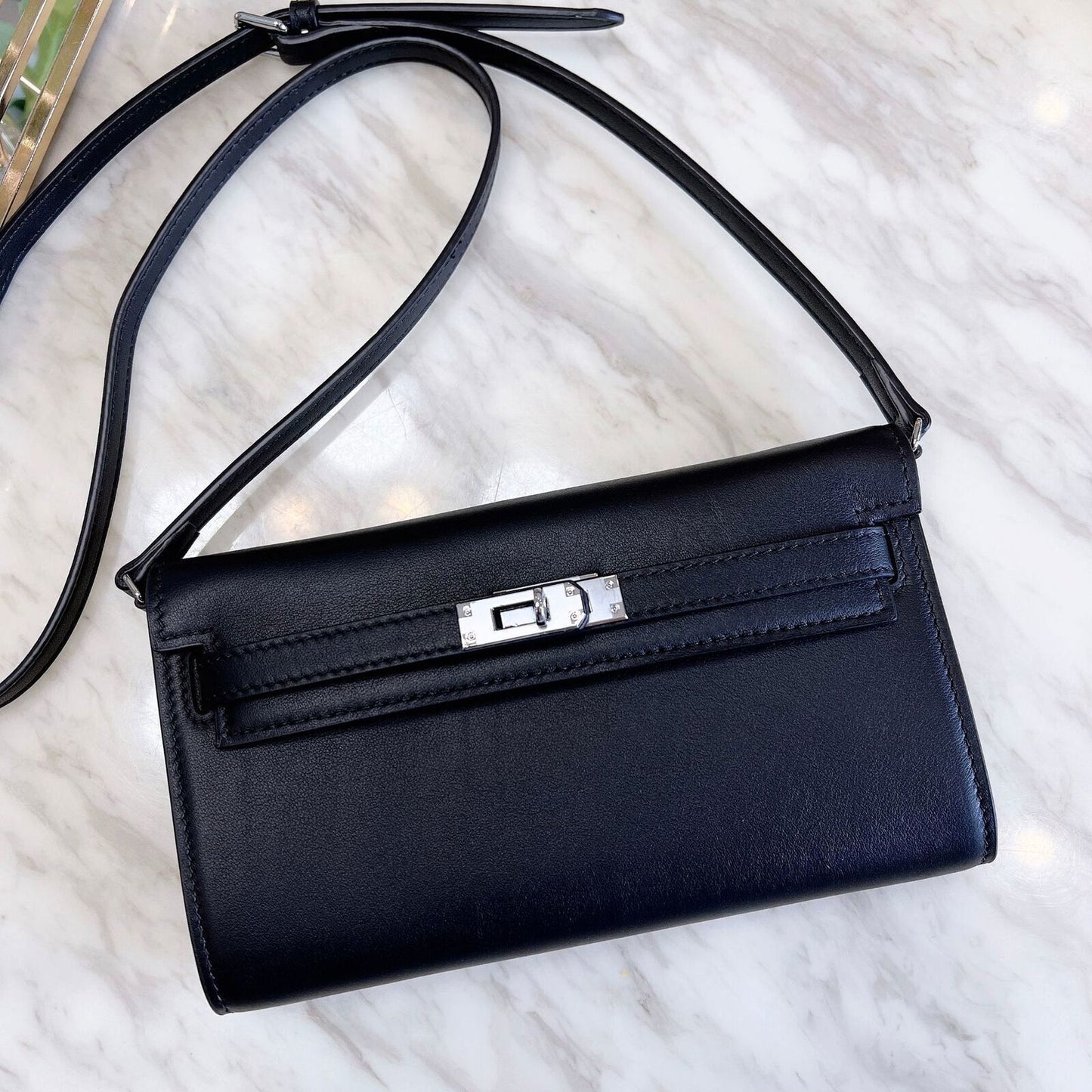 Mini Flap Real Leather Envelope Phone Wallet Shoulder Bag Clutch Crossbody Purse