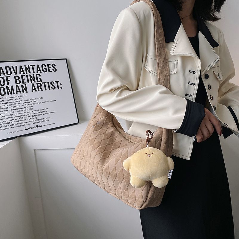 Fashionable Dumpling Bag Underarm Purse College Student Crossbody Bag 35*25*12CM