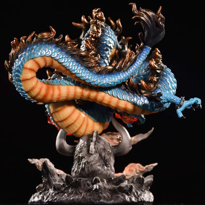 Anime One Piece Figure Kaido Dragon PVC Action Figure Model Statue Toys Light