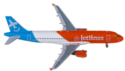 1:400 C Model Canada Jetlines Airbus A320 Passenger Airplane Diecast Model