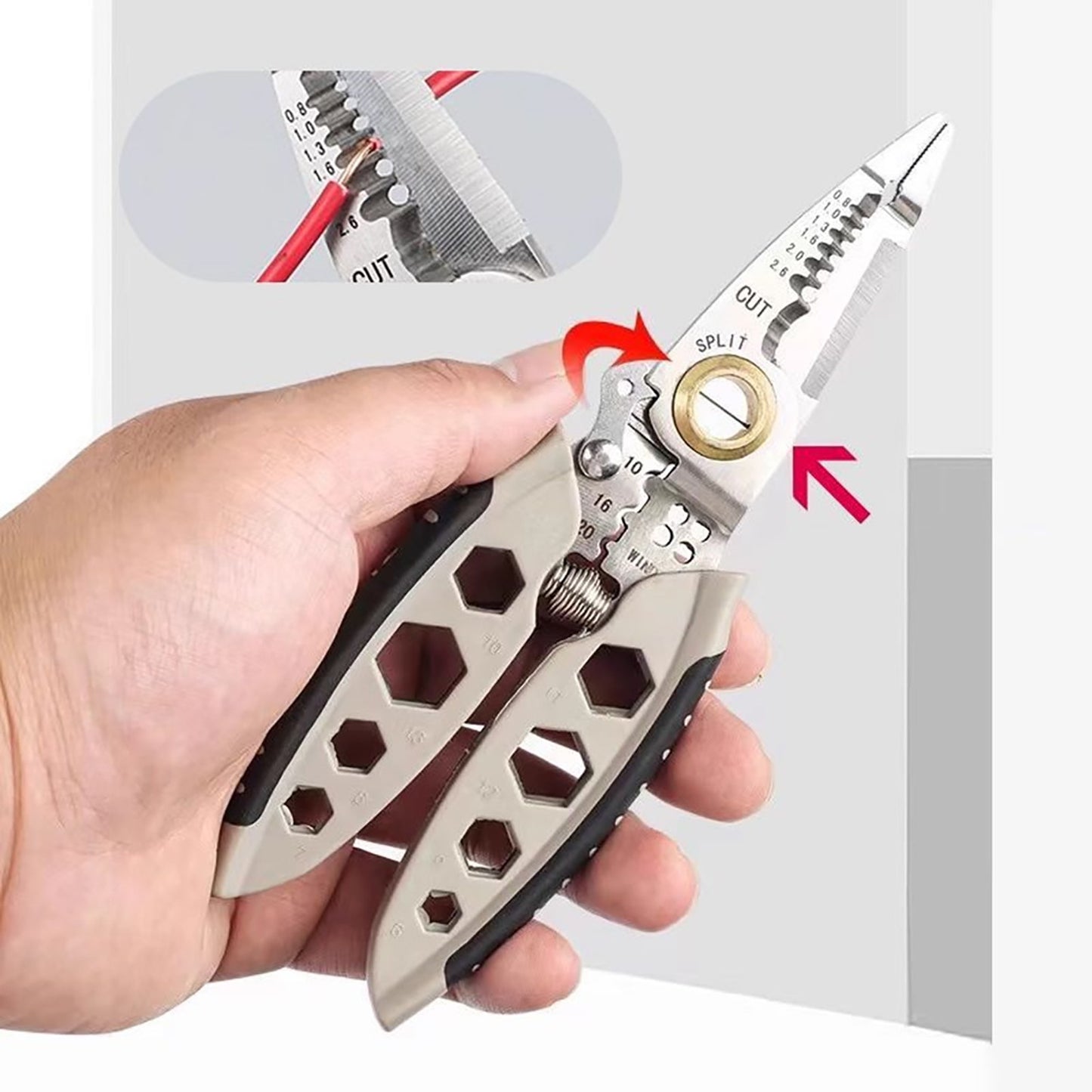 7-inch Multipurpose Wire Stripper, Multi Purpose Portable Wire Stripping Tool