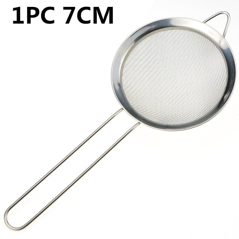 Fine Mesh Strainer Set of 3 Stainless Steel Sieve with Nut Milk Bag Sifter Metal