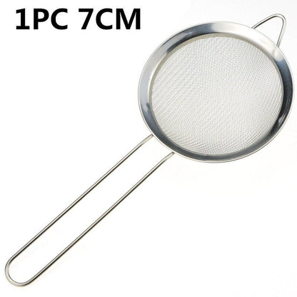 Fine Mesh Strainer Set of 3 Stainless Steel Sieve with Nut Milk Bag Sifter Metal
