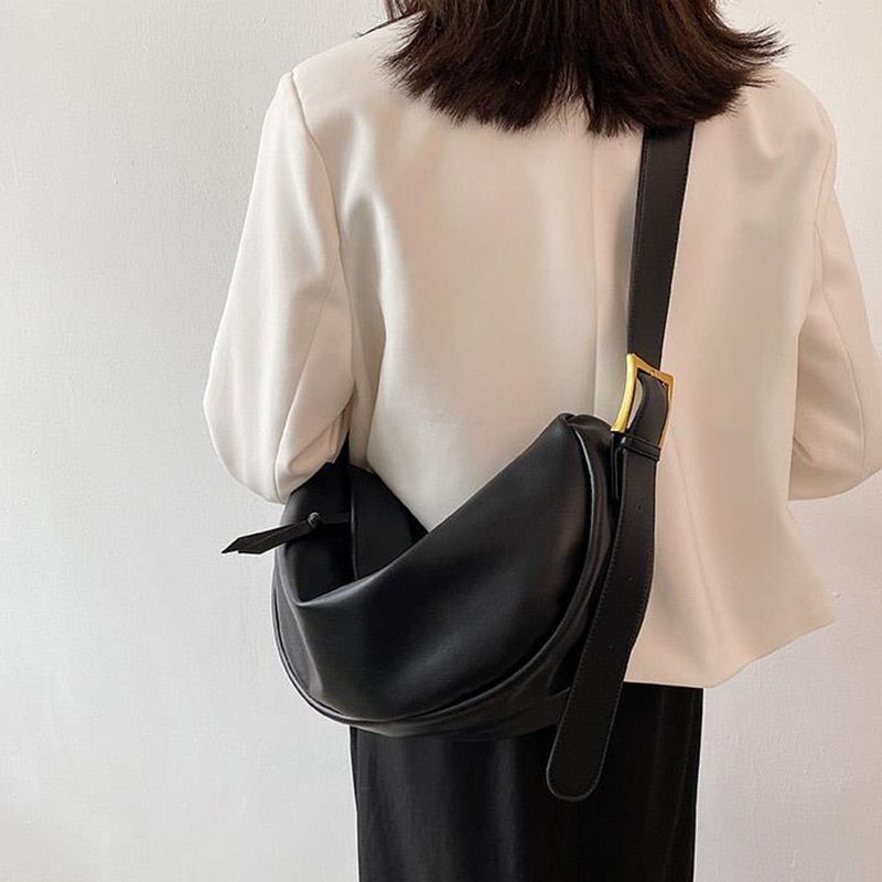 Vintage Crossbody Bag Large Handbag Soft Shoulder Purse Travelling 38*9*18 CM